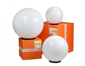 Sada 3 záhradných guľových svietidiel – LUNA BALLS 40, 50, 60 cm  LED E27  UV small 0