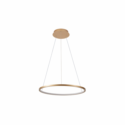 Skontrolujte Závesné svietidlo Italux Vinola LED 24W zlatá/biela 40 cm PND-56135B-040RPC-GD-3KS4K