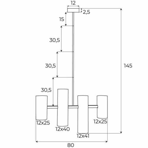 Skontrolujte Závesné svietidlo Max Light Laxer P0502 biele 4x7W 83 cm