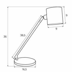 Stolná lampa Max Light Laxer T0051 čierna 35 cm kov 5W small 2