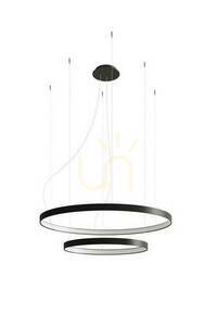 Luster RIO 2 55/78 čierna LED 4000K Thoro small 0