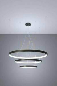 Luster RIO 3 55/78/110 čierna LED 4000K Thoro small 2