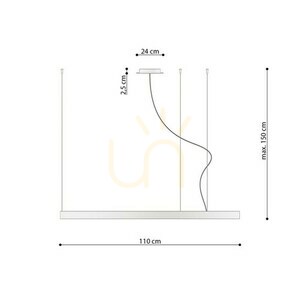 Luster RIO 110 zlatý LED 3000K Thoro small 9