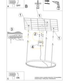 Luster RIO 78 zlatý LED 4000K Thoro small 10