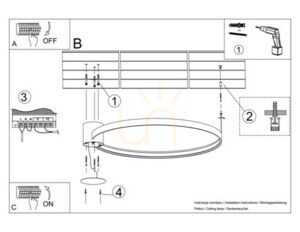 Stropné svietidlo RIO 78 golden LED 4000K Thoro small 10