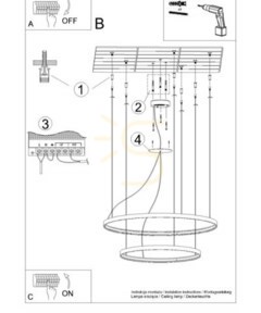 Luster RIO 2 55/78 zlatý LED 3000K Thoro small 5