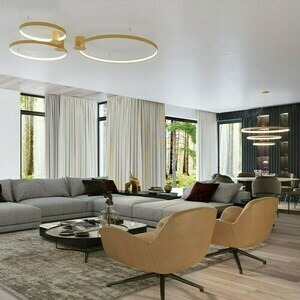 Luster RIO 3 55/78/110 zlatý LED 4000K Thoro small 7