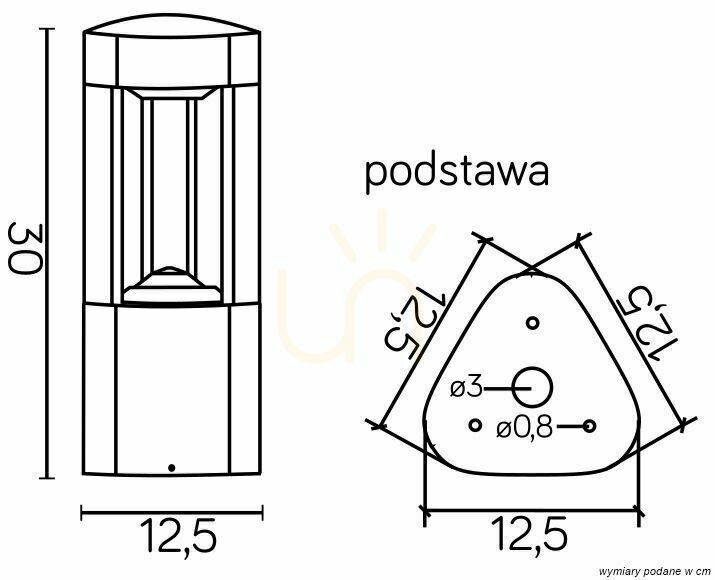 Displej Vonkajšie stĺpikové svietidlo SU-MA FAN tmavo-sivé 30 cm GL 11201 Vonkajšie stĺpikové svietidlo SU-MA FAN tmavo-sivé 30 cm GL 11201