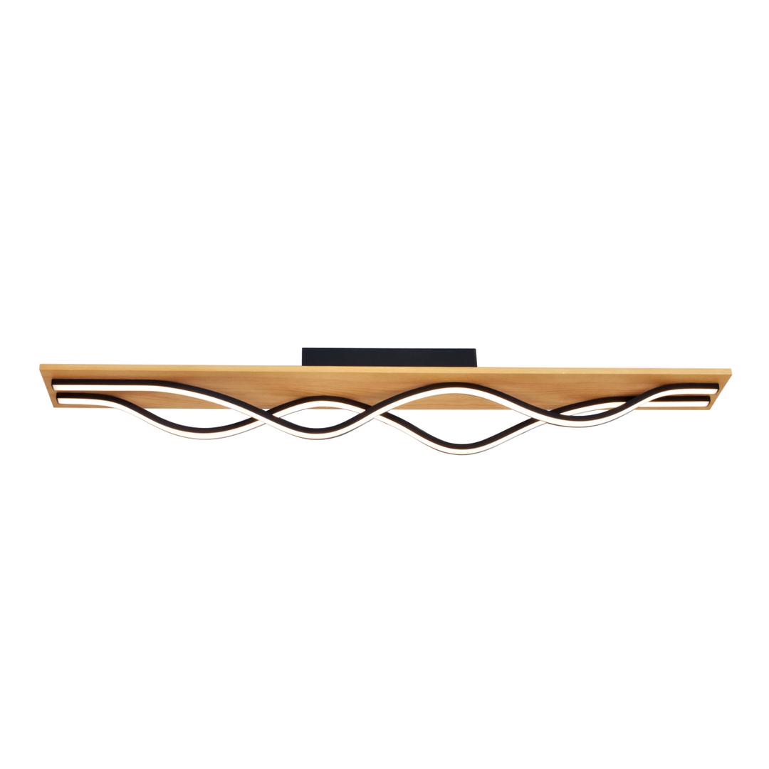 Plafonlámpa Italux Conato LED 2 pontos fekete 98 cm PLF-23848-30W-BK-GD