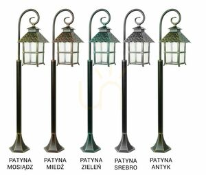 Vonkajšia stojaca lampa SU-MA Cadiz čierna patina 116 cm K 5002/2/Z small 6