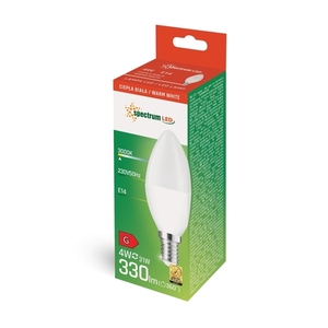 LED sviečka E14 230 V 4 W Ww Spektrum small 1