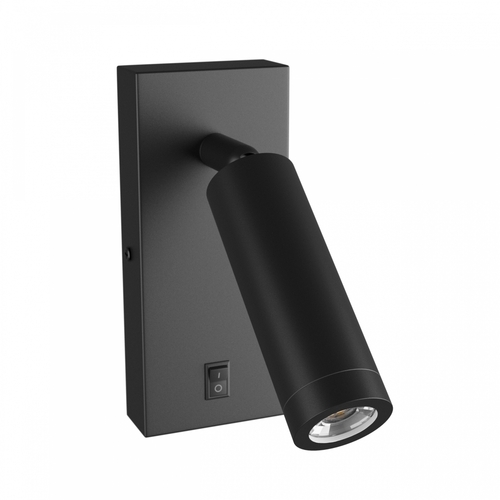 Skontrolujte Madara Slim Mr11 Switch nástenné svietidlo 230 V Ip20 38x95 + základňa140x60x25 čierna s vypínačom.