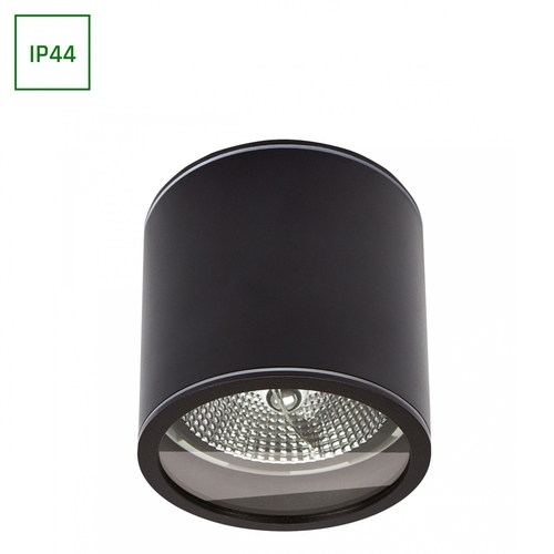 Skontrolujte Chloe Ar111 Gu10 250 V Ip44 118x114mm čierna guľatá povrchová montáž