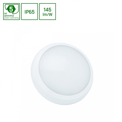 Skontrolujte Nymphea City Pro 2 18/24 W Cct 230 V 120st Ip65 Ik08 Fi320x80mm White Round 5 rokov záruka.