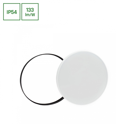 Skontrolujte Nymphea Black &amp; White Rings 40 Ww 230 V 115st Ip54 Fi485x70 White/Black Round.