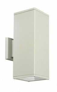 Vonkajšie nástenné svietidlo SU-MA Adela 8001 AL strieborné 2x60W hore-dole small 0
