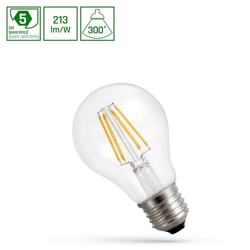 Skontrolujte Led Gls E27 230 V 6,8 W Cog A Class Cw Clear Spectrum 5 rokov záruka