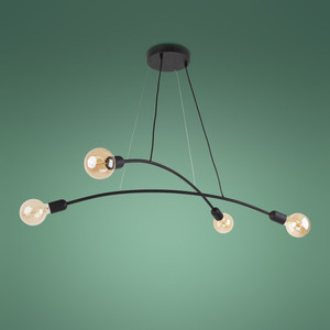 Helix čierna závesná lampa 4 Pł small 3