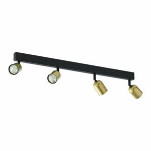 Stropné svietidlo Top Black/Gold 4 Pł small 0