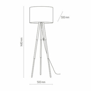Tokyo Stojacia lampa 1 Pł Borovica/biela small 3