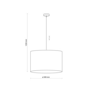 Jutová závesná lampa 3 Pł small 3