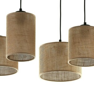 Jutová závesná lampa 4 Pł small 1