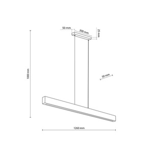Závesné svietidlo Teo Led Walnut 1260 small 10