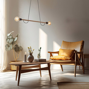 Závesné svietidlo Helix Wood Walnut 2 Pł small 1