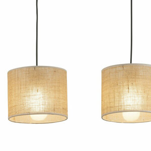Jutová závesná lampa 3 Pł Strip. small 3