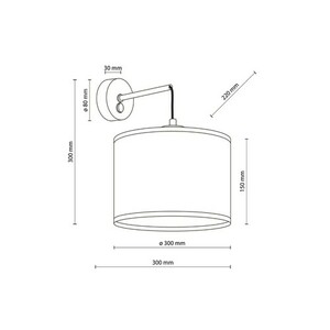 Nástenná lampa z juty 1 Pł small 8