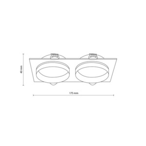 Jet White Eye 2x GU10 small 1