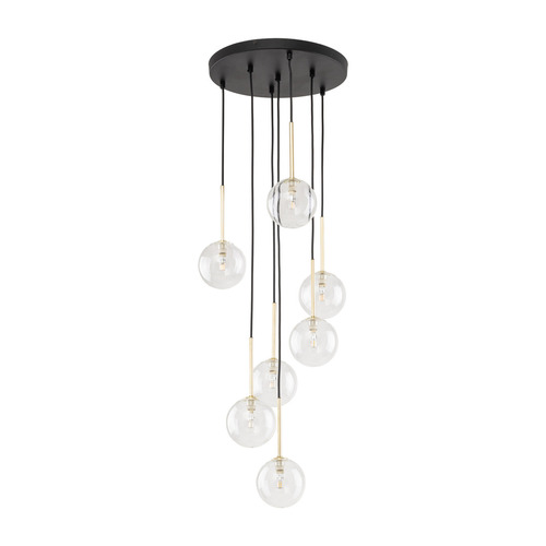 Skontrolujte Závesné svietidlo Nilos Black / Gold 7