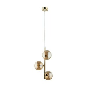 Zlatá závesná lampa Estera 3 small 0