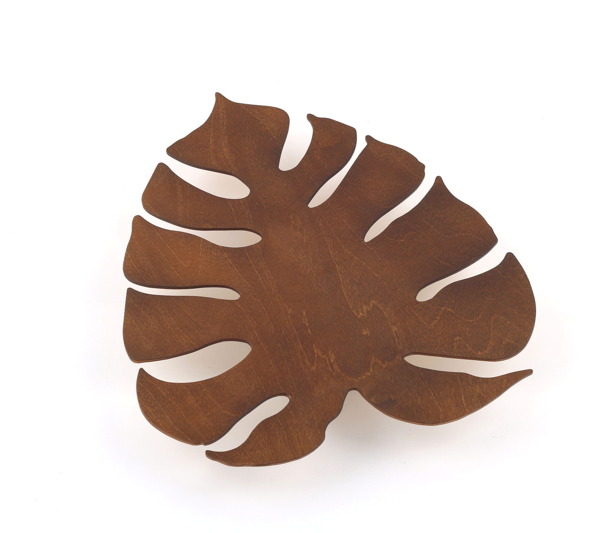 Monstera Wood Walnut Wall lamp 3 Pł