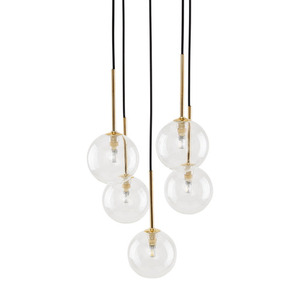 Závesné svietidlo Nilos Black / Gold 5 small 2