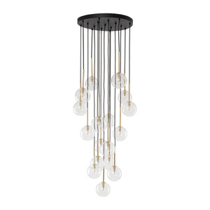 Závesné svietidlo Nilos Black / Gold 17 small 8