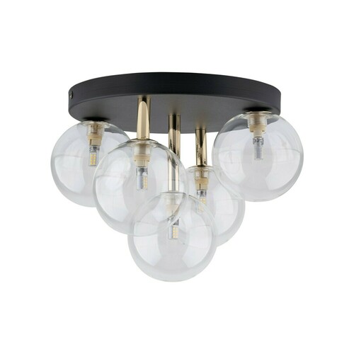 Skontrolujte Stropné svietidlo Nilos Black / Gold 5Pł