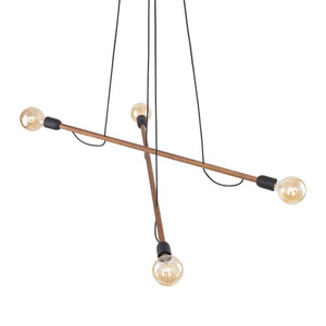 Závesné svietidlo Helix Wood Walnut 4 Pł small 3