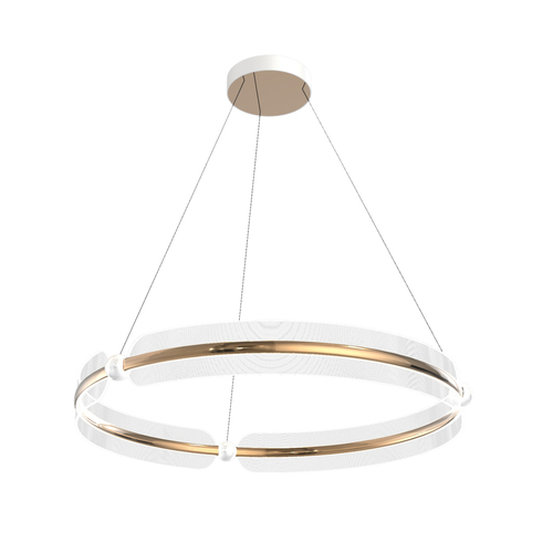Skontrolujte Závesná LED lampa Italux Faris zlatá 53W 3000K Dimmable PND-62738-53W-3K-GD
