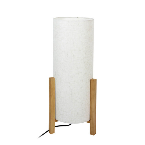 Skontrolujte Stolová lampa Italux biela drevo látka E27 TB-85930-L-WH-WO