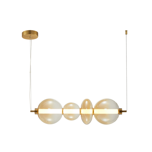 Skontrolujte Závesné LED svietidlo Italux Sonte jantárové sklo 36W PND-24352-36W-AB-AMB
