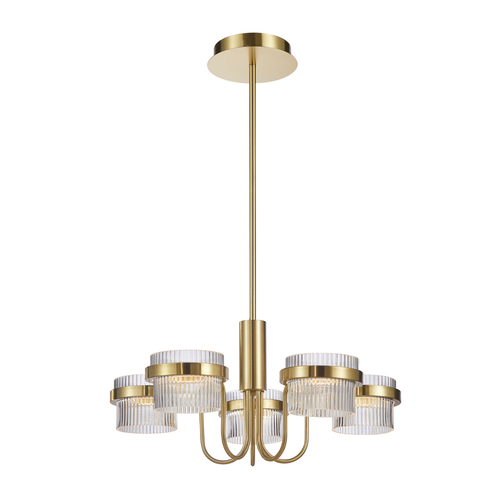 Skontrolujte Závesné LED svietidlo Italux Tiara 5x40W zlaté sklo PND-77362-5-40W-GD
