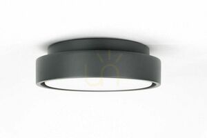 Vonkajší stropný LED plafón SU-MA BN-OK200 18W 20 cm tmavý popol small 2