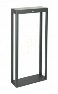 Solárne záhradné stĺpikové svietidlo SU-MA ARS-500SL tmavý popol 50 cm small 0
