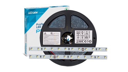 Skontrolujte LED pásik PRO 3Y 24V 64 LED/m 2835 SMD studená biela, 6,5W, 130lm/W, 320 LED diód, 5 m