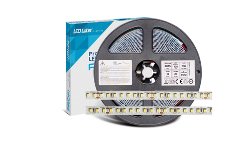 Skontrolujte LED pásik PRO 3Y 24V 128 LED/m 2835 SMD neutrálna biela, 12W, 130lm/W, 640 LED, 5 m