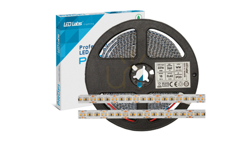 Skontrolujte LED pásik PRO 3Y 24V 240 LED/m 2216 SMD studená biela, 15W, RA90 HS, 1200 LED., 5 m