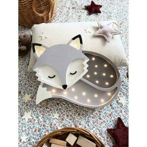 Fox Grey - ručne vyrobená lampa small 1