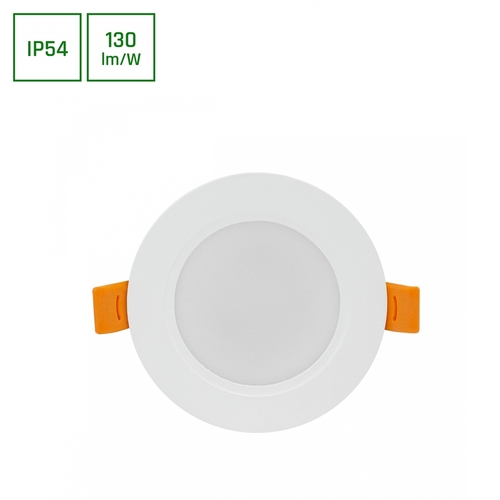 Skontrolujte Dure 3 Downlight 5 W Nw 230 V 110st Ip54 Ik06 95x31 biely okrúhly integrovaný napájací zdroj