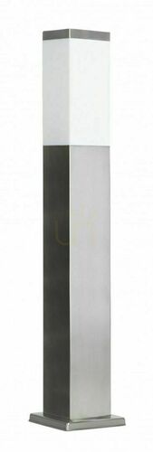 Skontrolujte Vonkajšie stĺpikové svietidlo SU-MA Inox Quadrow strieborné 65 cm SS802-650